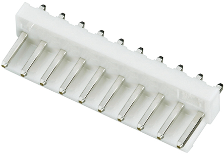 买 JST VH 系列 3.96mm节距 10路 (1排) 直向 PCB 针座, 焊接端接, 10A JST VH 系列 3.96mm节距 10路 (1排) 直向 PCB 针座, 焊接端接, 10A